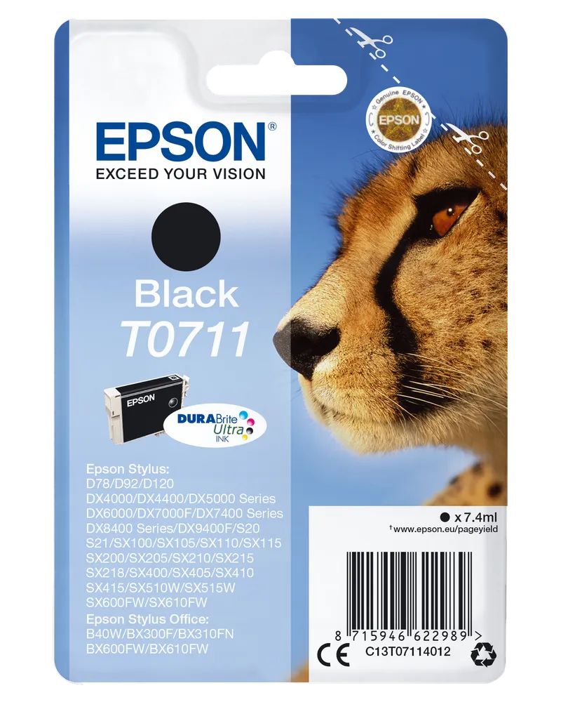 Epson Epson Tintenpatrone T071140 schwarz – Produktbild 1 von 3