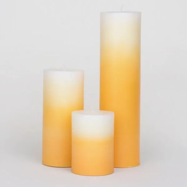 Good To Give Good To Give Palmwachs Kerzen Set (3 Stück), Gelb, – Produktbild 1 von 3