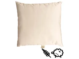mudis mudis Kopfkissen 40 x 40 cm Hirseschalen/Schafschurwolle – Produktbild 1 von 1