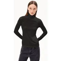 ARMEDANGELS ARMEDANGELS GRAZILIANAA SOFT Damen Longsleeve aus Bio-Baumwolle, Black, – Produktbild 1 von 1