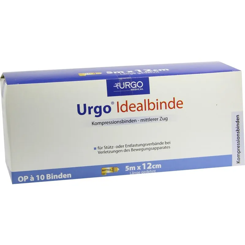 Urgo URGO IDEALBINDEN 12 cmx5 m 10 St Binden – Produktbild 1 von 1