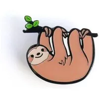 roots of compassion roots of compassion Anstecker Faultier - Pin, Button, Tiere, Sloth, faul, Faulheit – Produktbild 1 von 1