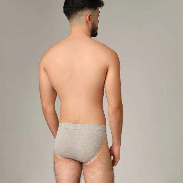 comazo|earth comazo|earth Fairtrade Basic Herren Mini-Slip | GOTS zertifziert, Grau-melange, – Produktbild 3 von 4