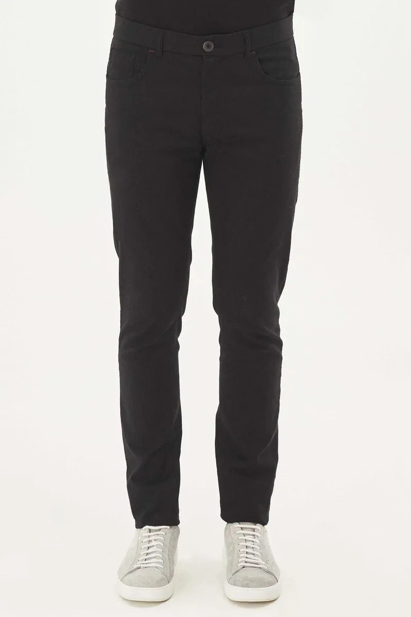 ORGANICATION ORGANICATION Herren vegan Hose Regular Fit Schwarz, Schwarz, – Produktbild 2 von 2
