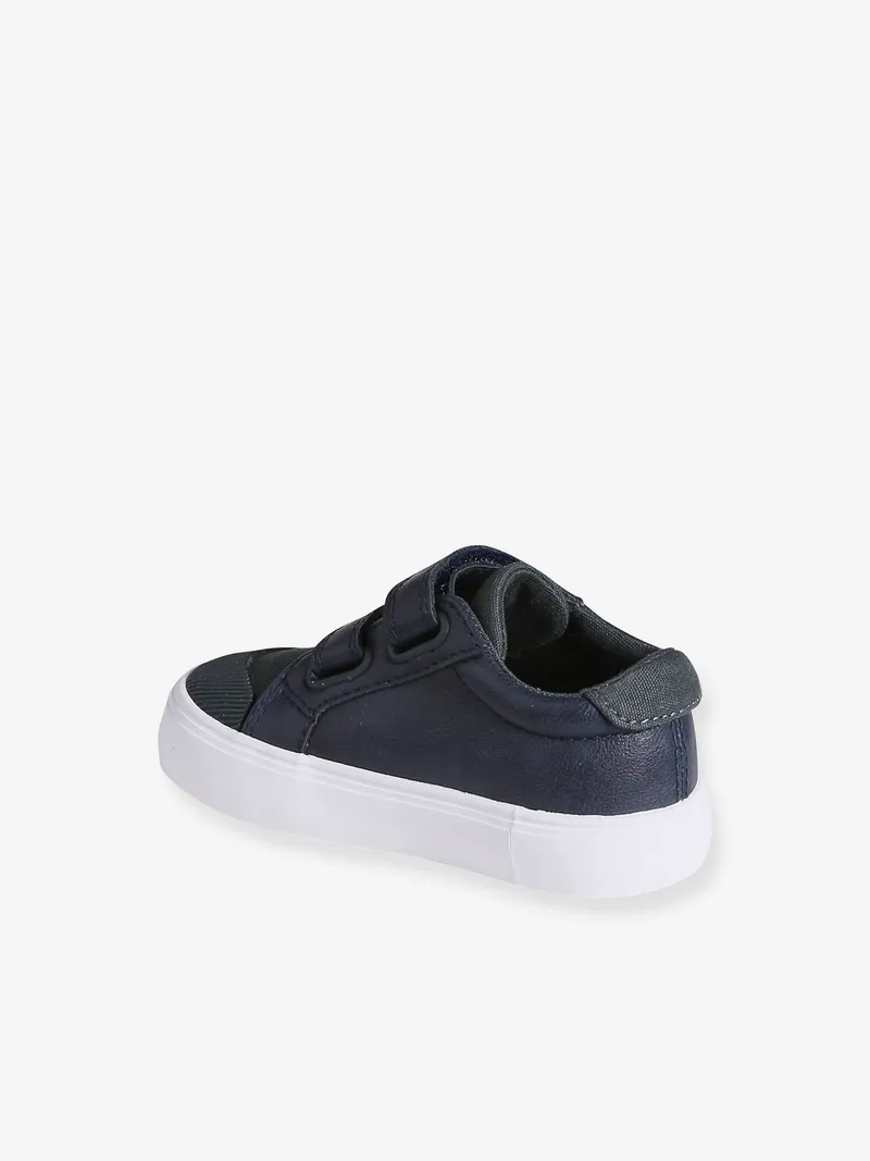 Vertbaudet Jungen Baby Klett-Sneakers, Marine, – Produktbild 3 von 4