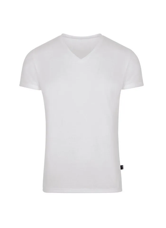 Trigema T-Shirt TRIGEMA V-Shirt aus 100% Lyocell (1-tlg), Weiß, – Produktbild 2 von 4