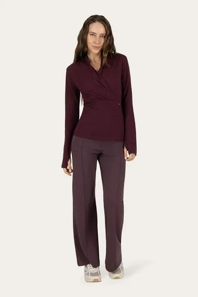 Urban Goddess Urban Goddess Ishtar Yoga Langarmshirt, Fig (lila), – Produktbild 4 von 4