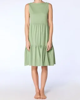 Leela Cotton Leela Cotton Damen Volantkleid reine Bio-Baumwolle – Produktbild 1 von 1