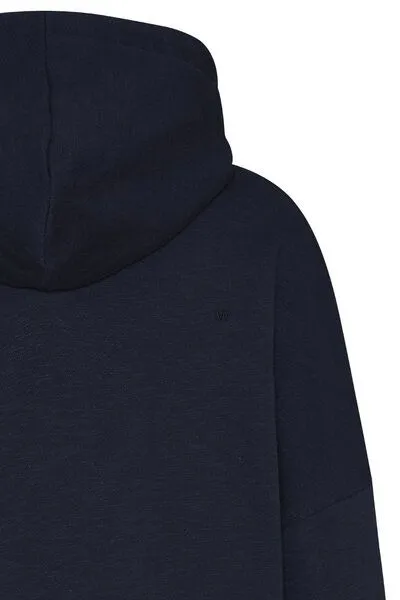 Wunderwerk Wunderwerk Damen Kapuzenpullover aus Biobaumwolle "Mega sweat hoody", Blau (old navy), – Produktbild 3 von 3