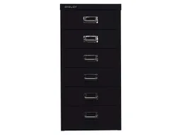 Bisley Bisley Schubladenschrank 6 Schübe, DIN A4 schwarz – Produktbild 1 von 1