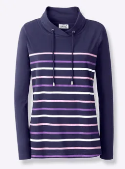 Witt Stehkragenshirt marine-geringelt – Produktbild 1 von 1