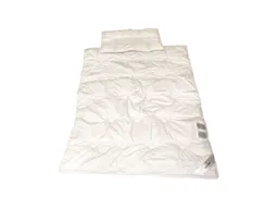 HANS NATUR HANS NATUR Baby- und Kinderschlafset Merino-Schafschurwolle (kbT) Bettdecke 100x135cm, Flachkissen 40x60cm – Produktbild 1 von 1