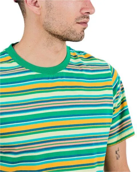 Brava Fabrics Brava Fabrics grün gestreiftes T-Shirt – Produktbild 2 von 4