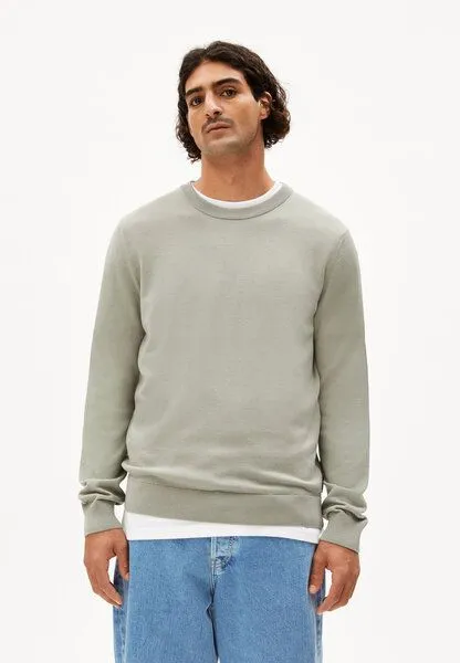 ARMEDANGELS ARMEDANGELS LOUKAA Herren Pullover aus Bio-Baumwolle, Seagreen, – Produktbild 1 von 4