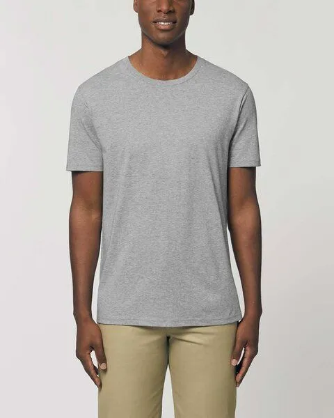 YTWOO YTWOO 3er Pack Basic Unisex T-Shirt aus Bio Baumwolle | viele Farbkombinationen | Fair Trade | Nachhaltig, Blau meliert-dunkegrau meliert-hellgrau meliert, – Produktbild 2 von 3