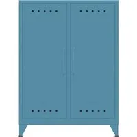 Bisley BISLEY Sideboard "Fern" 2 Fachböden, B80xT40xH110cm, blau – Produktbild 1 von 1