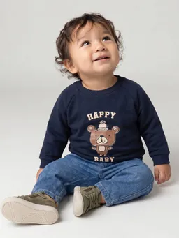 Vertbaudet Sweatshirt Baby mit Printmotiv BASIC – Produktbild 1 von 1
