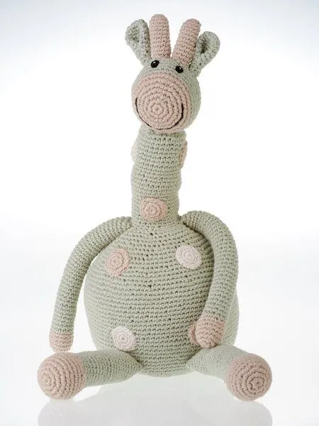 Pebble Pebble Giraffe aus organischer Baumwolle, Teal, – Produktbild 2 von 3