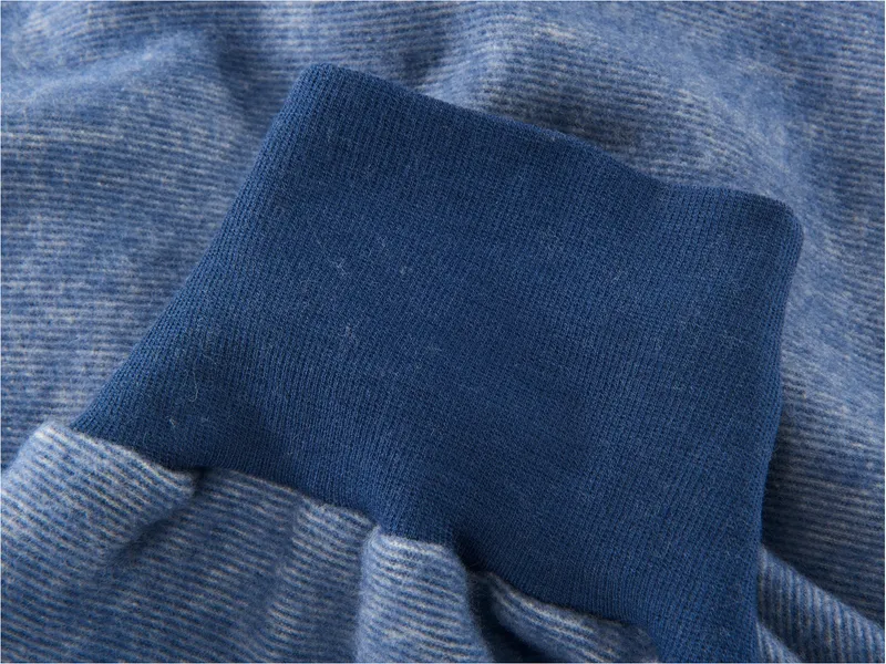 Cosilana Cosilana Strampelsack Wolle-Baumwolle Fleece marine Länge 50 cm, Blau, – Produktbild 2 von 2