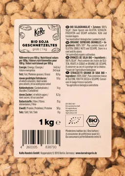 KoRo Grobes Bio Soja Geschnetzeltes 1 kg – Produktbild 1 von 1