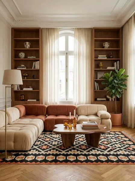 Rugtales Kelim Gashgai Mehrfarbig „Rugtales“ aus Schurwolle, 173x240 cm, Beige, – Produktbild 2 von 4