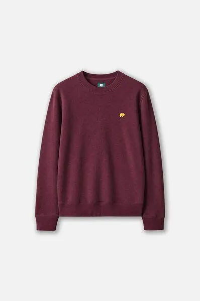 Trendsplant Trendsplant Organic Essential Sweatshirt Wine Red, Rot, – Produktbild 2 von 4