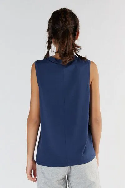 True North True North Damen Top aus Bio-Baumwolle & Tencel Modal T1211, Navy, – Produktbild 4 von 4