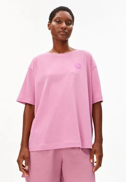 ARMEDANGELS ARMEDANGELS GIANNAA DIFFERENCE Damen T-Shirt aus 100% Bio-Baumwolle, Washed berry, – Produktbild 1 von 3