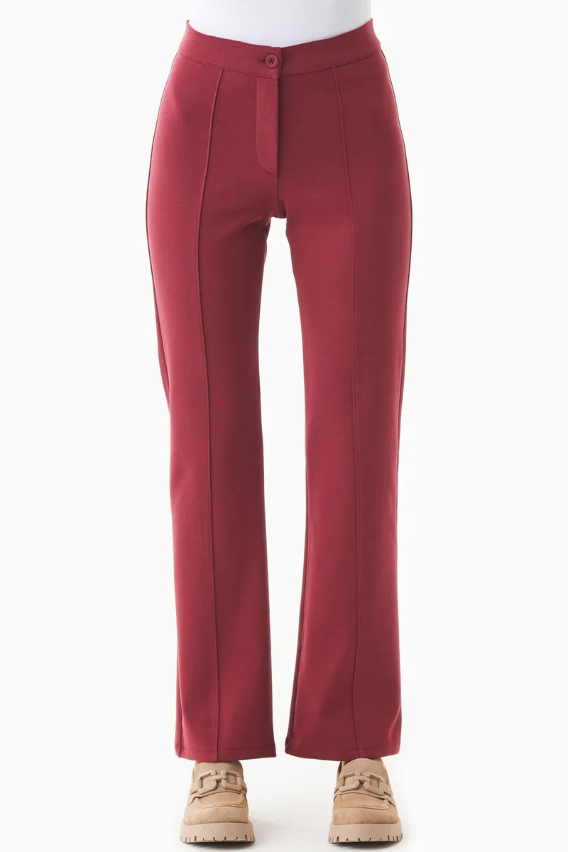 ORGANICATION ORGANICATION Damen vegan Hose Aus Bio-Baumwolle Und Tencelâ„¢ Modal, Rot, – Produktbild 2 von 2