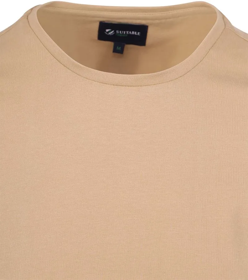 Suitable Suitable Respect T-shirt Jim Beige - Größe 3XL, Beige, – Produktbild 3 von 4