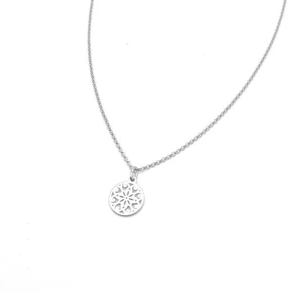 MOANINA MOANINA Kette Sevilla Ornament - 925 Silber/18k Gold Vermeil - 3 Längen, Silber, – Produktbild 3 von 4