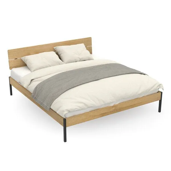ekomia ekomia Bett Luna Comfort, Schwarz, – Produktbild 1 von 4