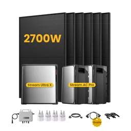 EcoFlow EcoFlow Stream Ultra X Solaranlage mit Speicher, inkl. 6 x 450W Bifazialen Solarmodulen, by Powerness (deal) - Stream Ultra X + 2 x Stream AC Pro | 7680Wh / 4 x Smart Plug / Selbstabholung – Produktbild 1 von 1