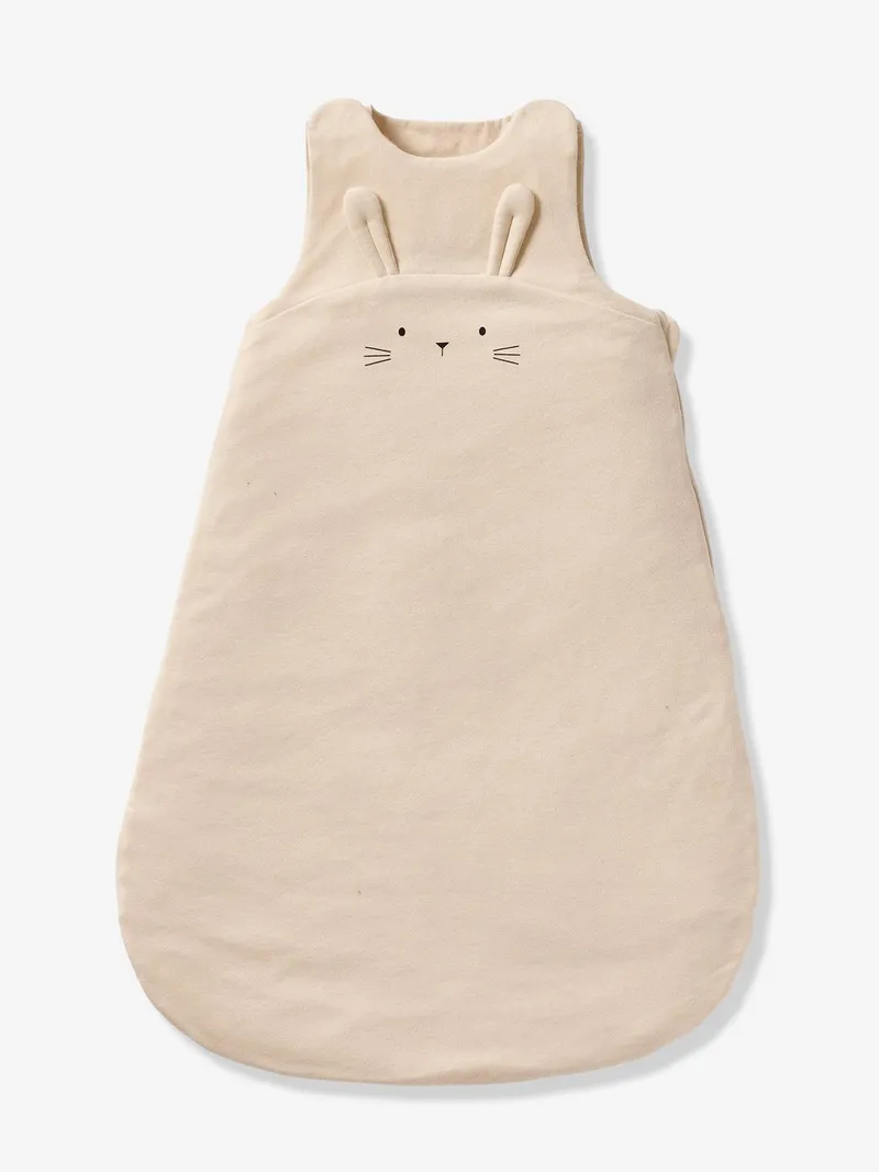 Vertbaudet Baby Sommerschlafsack aus Jersey HASE ärmellos TOG 1 sandfarben, Sandfarben, – Produktbild 2 von 4