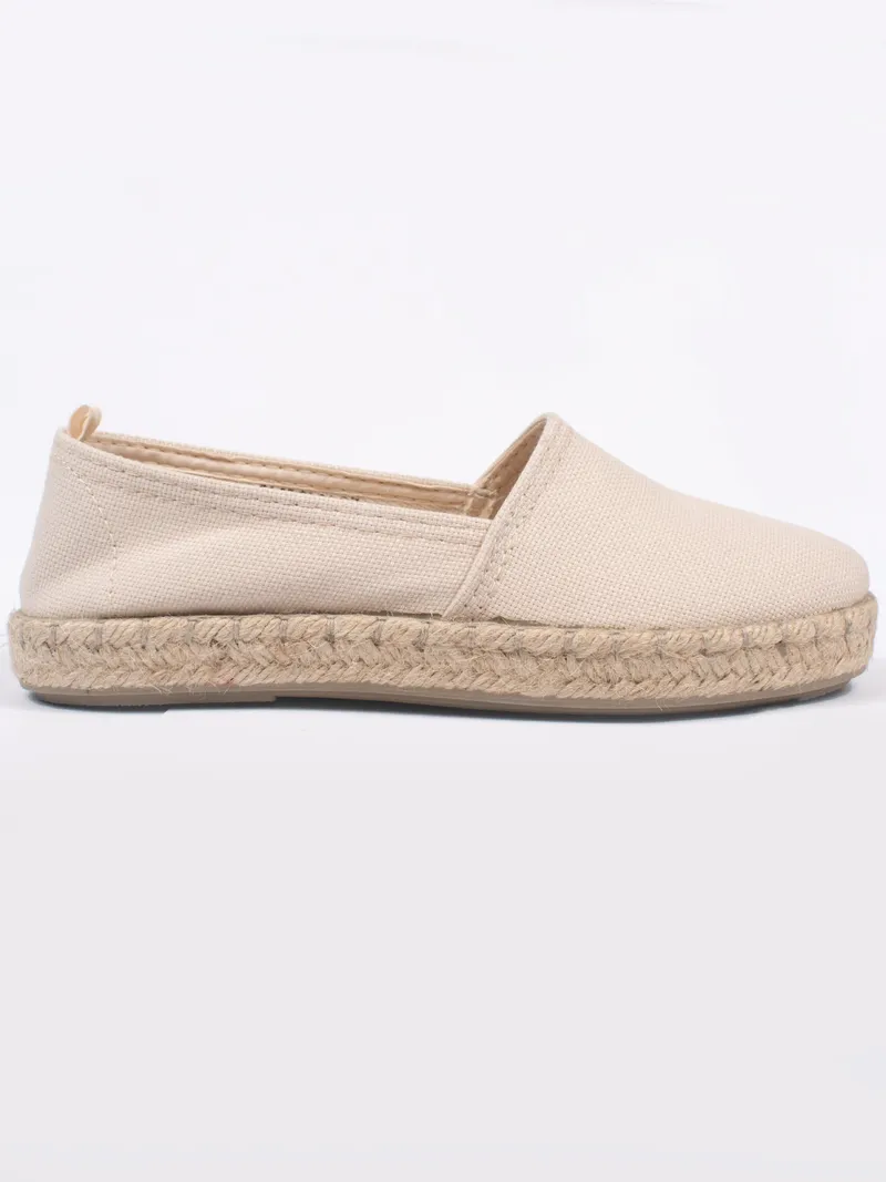 Will's Vegan Store Will's Vegan Store Damen vegan Loafer Espadrille Beige Canvas, Beige, – Produktbild 2 von 2