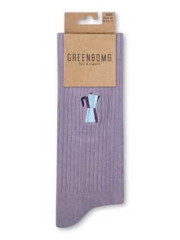 GreenBomb GREENBOMB Mocca Tennis Socks - Lässige Socken aus Bio-Baumwoll Mix / hochwertiger Print / Fair & Vegan – Produktbild 1 von 1