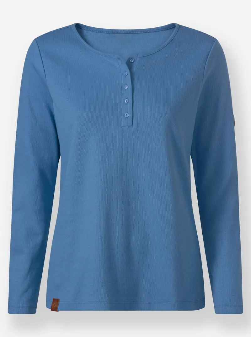 Witt Rundhalsshirt mittelblau, Mittelblau, – Produktbild 1 von 2