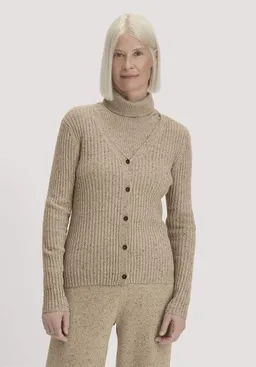 hessnatur hessnatur Strickjacke Slim aus Bio-Baumwolle und recycelter Wolle – Produktbild 1 von 1
