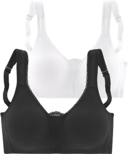 petite fleur by Lascana Soft-BH schwarz+weiß – Produktbild 1 von 1