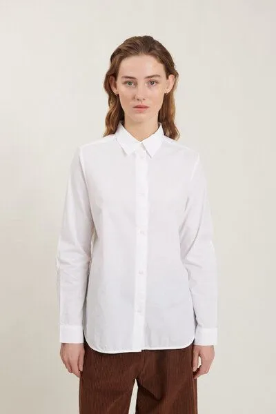 Basic Apparel Basic Apparel Vilde, Bluse aus 100% Bio-Baumwolle, Weiß, – Produktbild 3 von 4