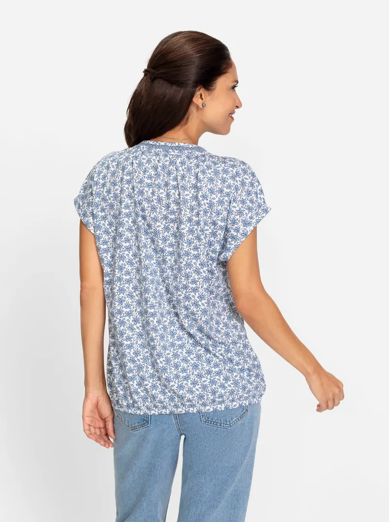 Witt Print-Shirt dunkelblau-bedruckt, Dunkelblau-bedruckt, – Produktbild 2 von 2