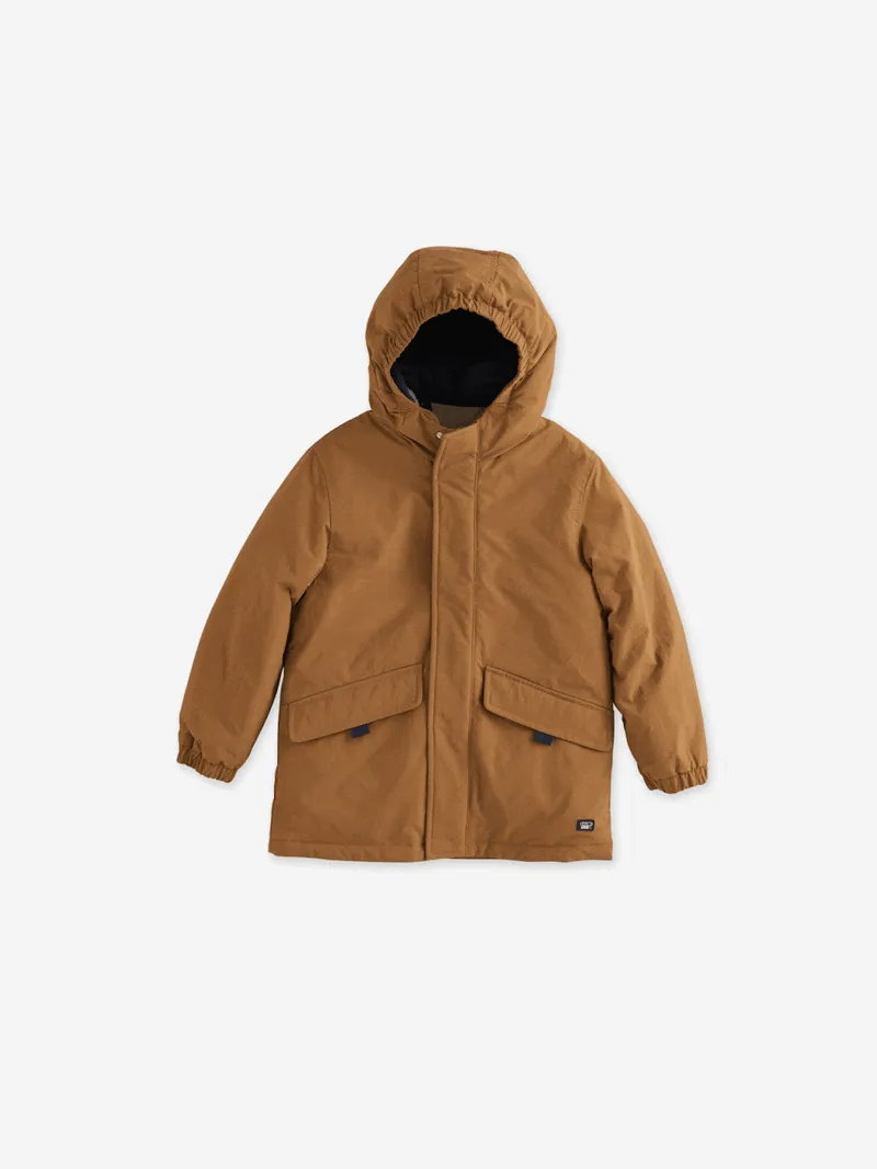 Vertbaudet 3-in-1 Jacke Jungen mit Teddyfleece-Futter pekannuss, Pekannuss, – Produktbild 2 von 4