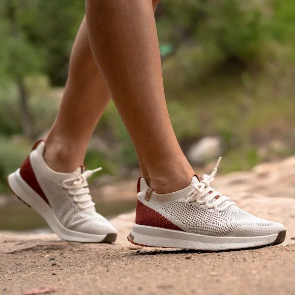 SAOLA SAOLA Vegan Sneaker Frauen - Tsavo W 2.0, White / burgundy, – Produktbild 3 von 4