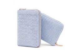 MillyMilk Geldbörse FONDO MEDIUM – Damen Cord Geldbeutel – Stoff Portemonnaie, Cord-Geldbörse mit stabiler Form, viel Platz und Reißverschluss. – Produktbild 1 von 1