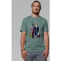 watapparel watapparel T-Shirt Unisex Fancy Birds, Green bay, – Produktbild 1 von 1