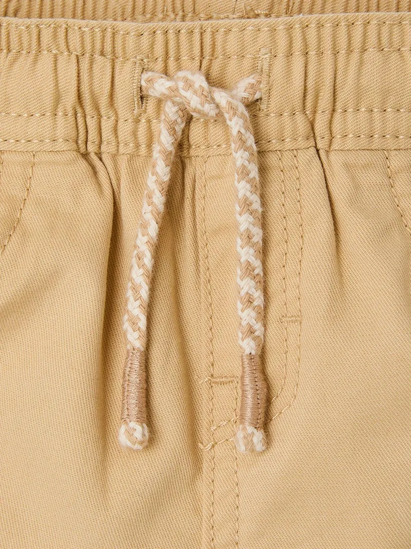 Vertbaudet Jungen Baby Shorts mit Dehnbund cappuccino, Cappuccino, – Produktbild 3 von 3