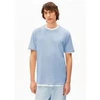 ARMEDANGELS ARMEDANGELS MAARKOS MID WEIGHT Herren T-Shirt aus Bio-Baumwolle, Wedgwood, – Produktbild 2 von 4