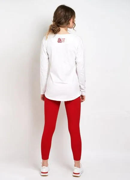 SPARKLES OF LIGHT SPARKLES OF LIGHT Yoga Shirt | THINK FEEL ACT, Weiss, – Produktbild 3 von 3