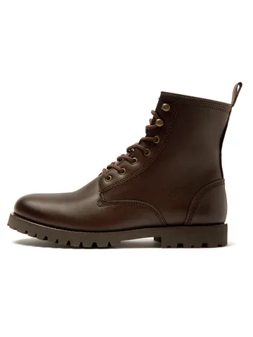 Will's Vegan Store Will's Vegan Store Damen vegan Stiefel Rangers Damen Dunkelbraun, Dunkelbraun, – Produktbild 2 von 3