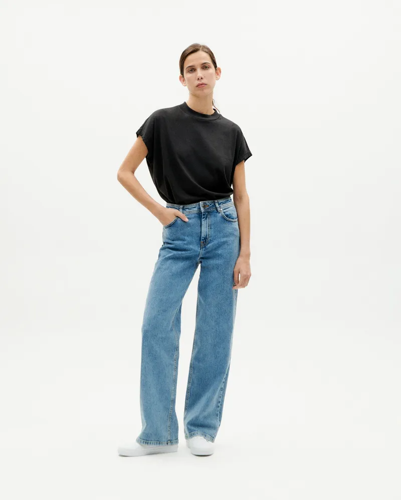 thinking mu Thinking MU Damen vegan Denim Theresa Light Clean, Blau, – Produktbild 1 von 2